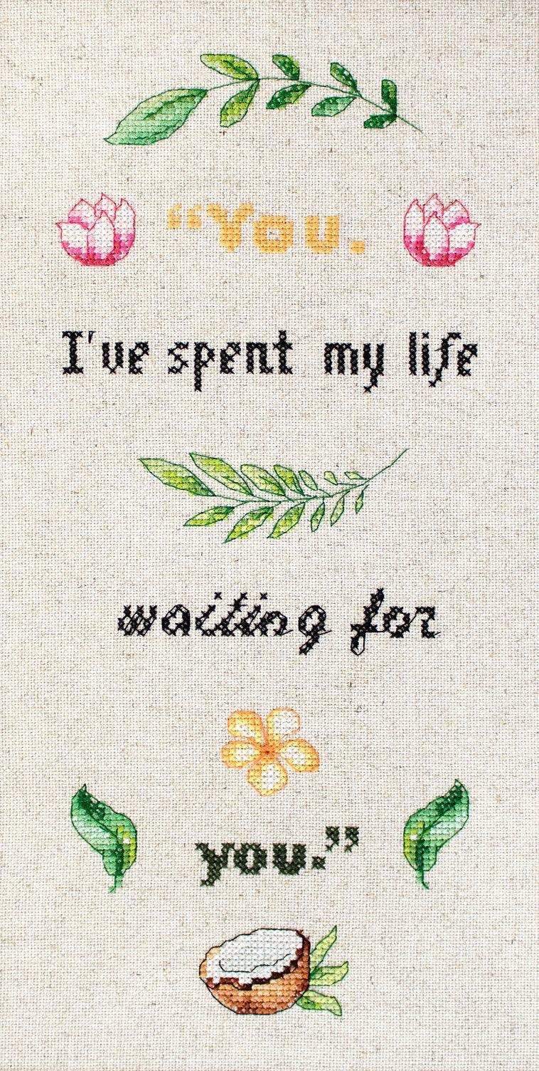 Cross Stitch Kit Luca-S - Slogan - HobbyJobby
