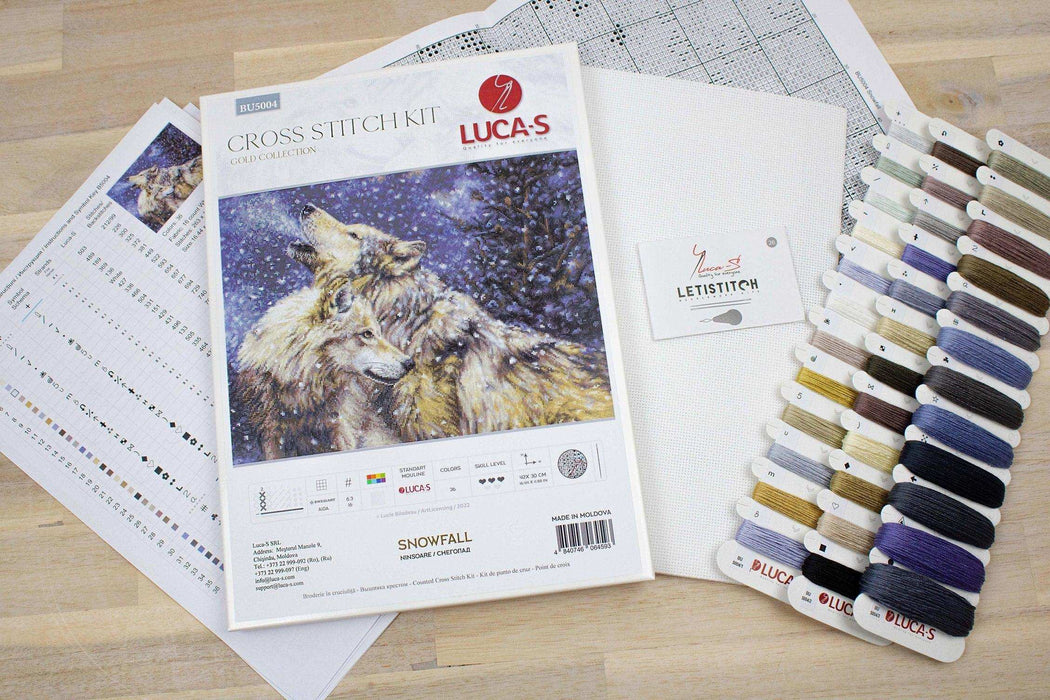 Cross Stitch Kit Luca-S - Snowfall, BU5004 - Luca-S
