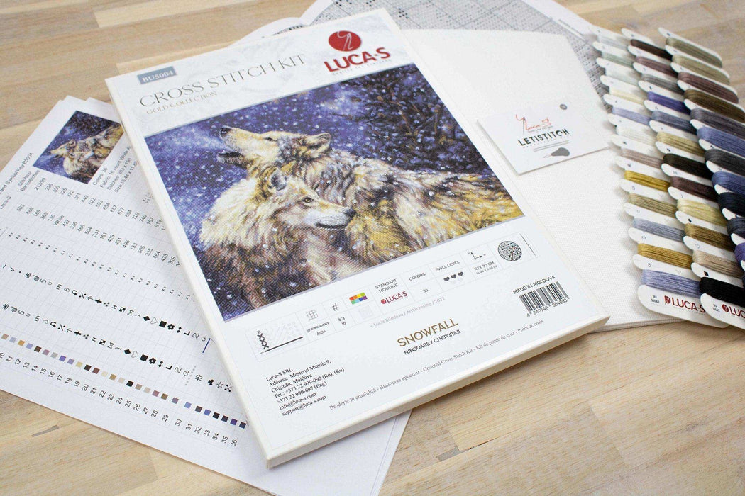 Cross Stitch Kit Luca-S - Snowfall, BU5004 - Luca-S