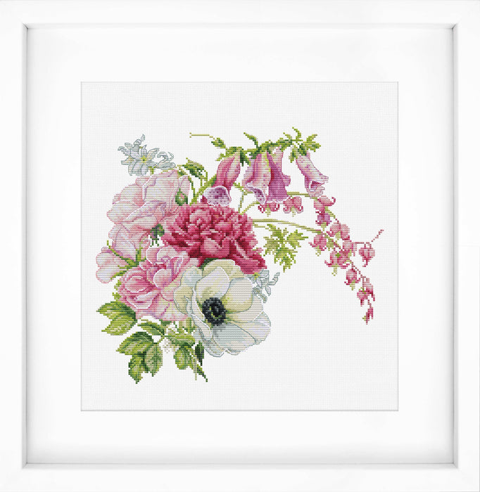Cross Stitch Kit Luca-S - Spring Bouquet, B7018 Cross Stitch Kits - HobbyJobby