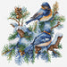 Cross Stitch Kit Luca-S - The Birds-Winter, B2418 Cross Stitch Kits - HobbyJobby