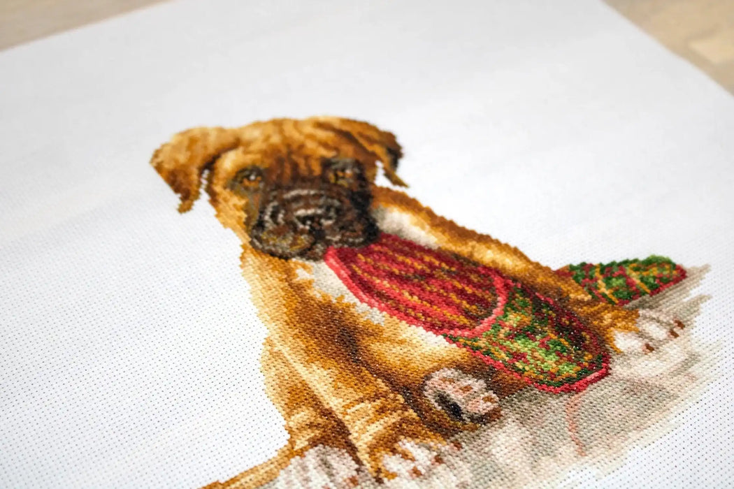 Cross Stitch Kit Luca-S - The Boxe,r B2338 - Luca-S