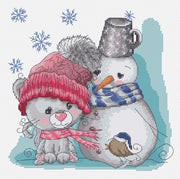 Cross Stitch Kit Luca-S - The Cat & Friends, B1199 Cross Stitch Kits - HobbyJobby