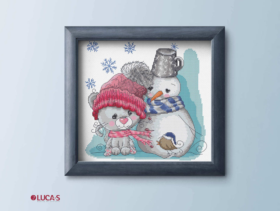 Cross Stitch Kit Luca-S - The Cat & Friends, B1199 Cross Stitch Kits - HobbyJobby