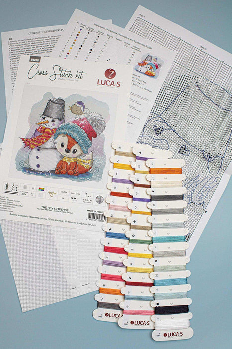 Cross Stitch Kit Luca-S - The fox & Friends, B1200 Cross Stitch Kits - HobbyJobby