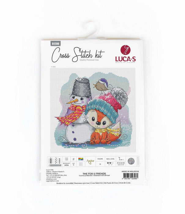 Cross Stitch Kit Luca-S - The fox & Friends, B1200 Cross Stitch Kits - HobbyJobby
