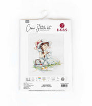 Cross Stitch Kit Luca-S - The girl making cross stitch, B1059 - Luca-S