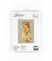 Cross Stitch Kit Luca-S - The girl with a bear, B1103 - Luca-S