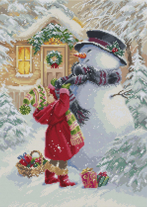 Cross Stitch Kit Luca-S - The Girl With Gifts, BU5018 Cross Stitch Kits - HobbyJobby