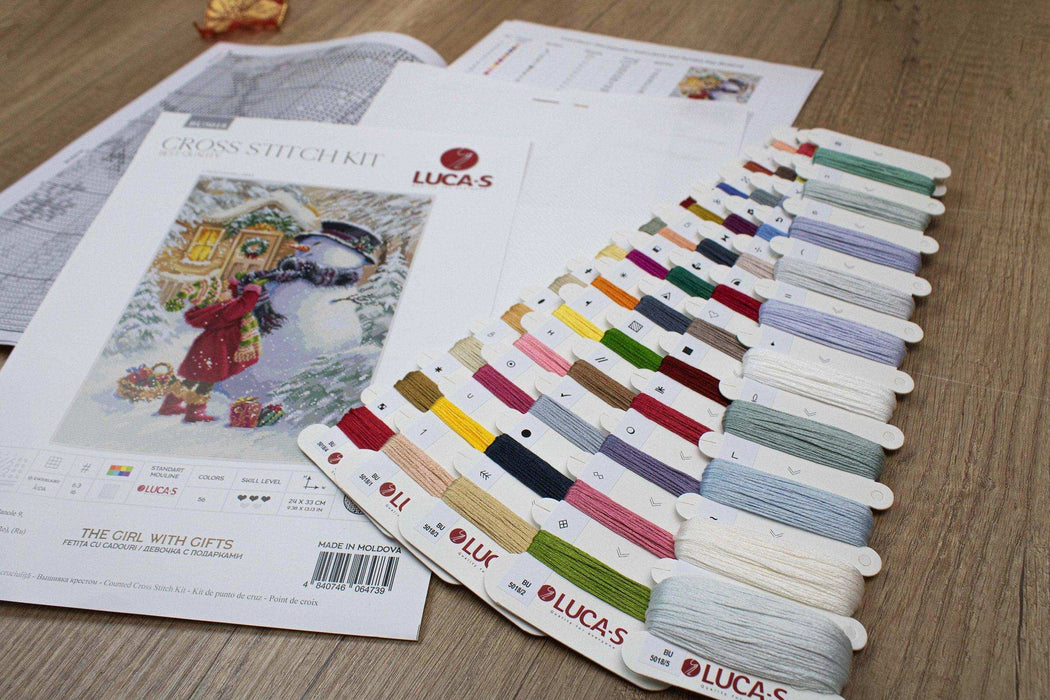 Cross Stitch Kit Luca-S - The Girl With Gifts, BU5018 Cross Stitch Kits - HobbyJobby