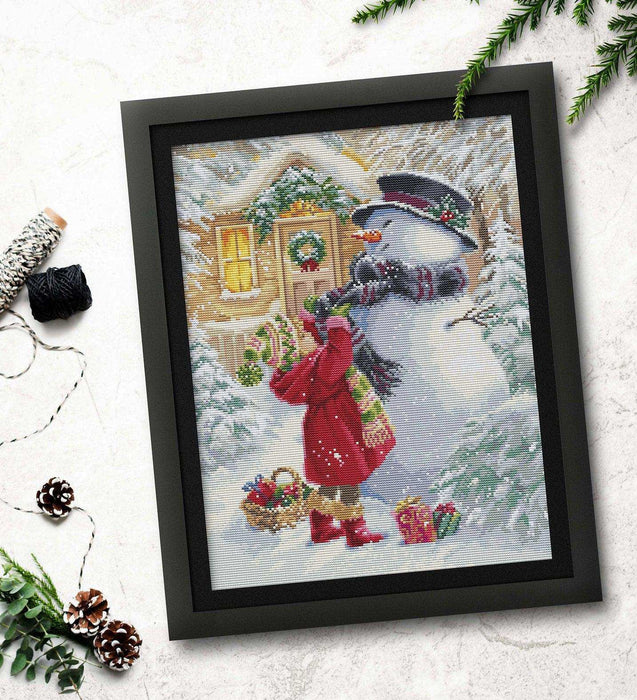Cross Stitch Kit Luca-S - The Girl With Gifts, BU5018 Cross Stitch Kits - HobbyJobby