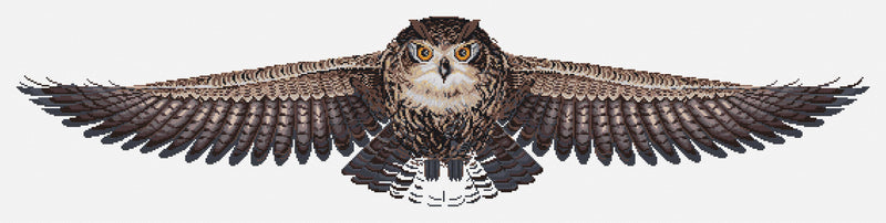 Cross Stitch Kit Luca-S - The Owl, CD005 Cross Stitch Kits - HobbyJobby