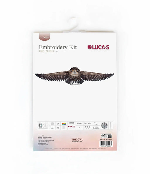 Cross Stitch Kit Luca-S - The Owl, CD005 Cross Stitch Kits - HobbyJobby