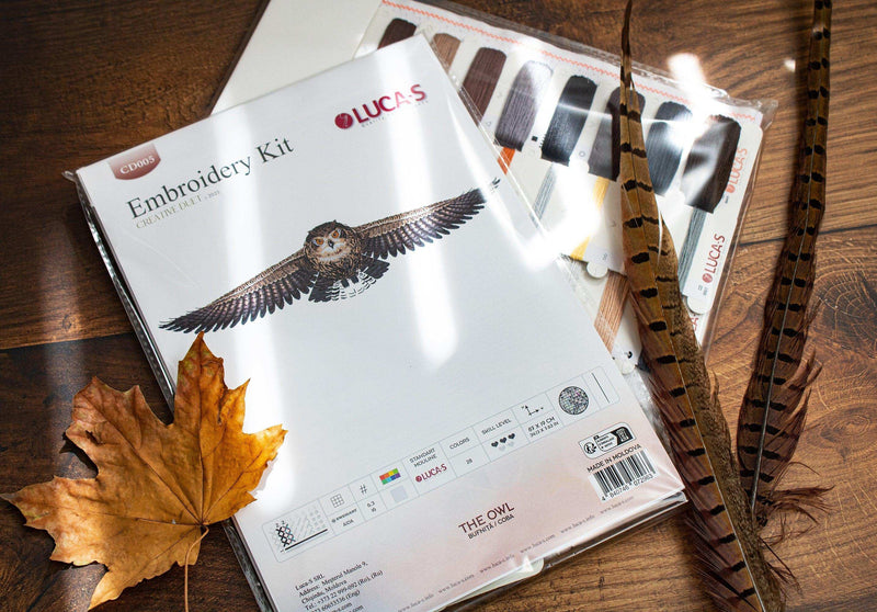 Cross Stitch Kit Luca-S - The Owl, CD005 Cross Stitch Kits - HobbyJobby
