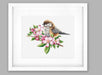 Cross Stitch Kit Luca-S - The tit on the branch, B1194 Cross Stitch Kits - HobbyJobby