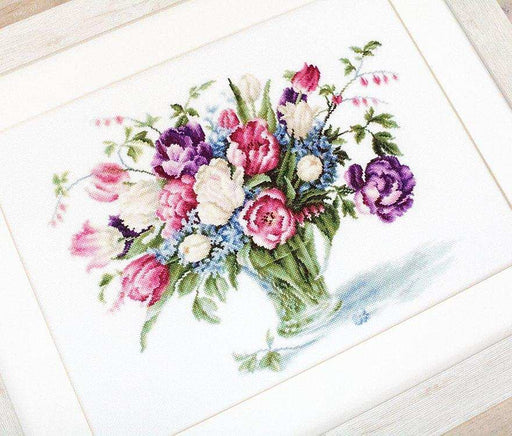 Cross Stitch Kit Luca-S - Tulips Vase, B2261 - Luca-S