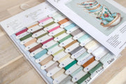 Cross Stitch Kit Luca-S - Turquoise Themed Tea Cups - HobbyJobby