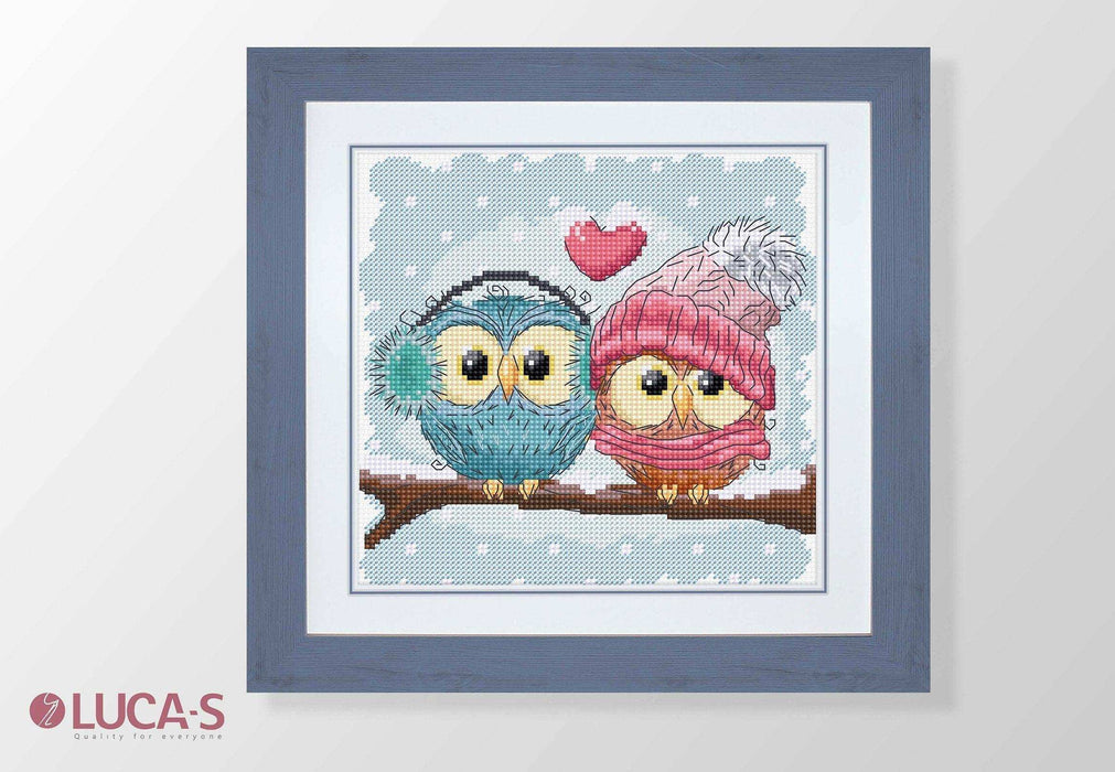 Cross Stitch Kit Luca-S - Two Cute Owls B1400 - Luca-S