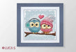Cross Stitch Kit Luca-S - Two Cute Owls B1400 - Luca-S