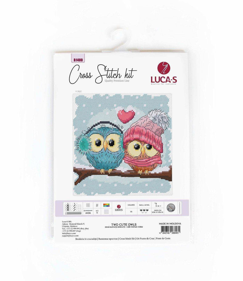Cross Stitch Kit Luca-S - Two Cute Owls B1400 - Luca-S