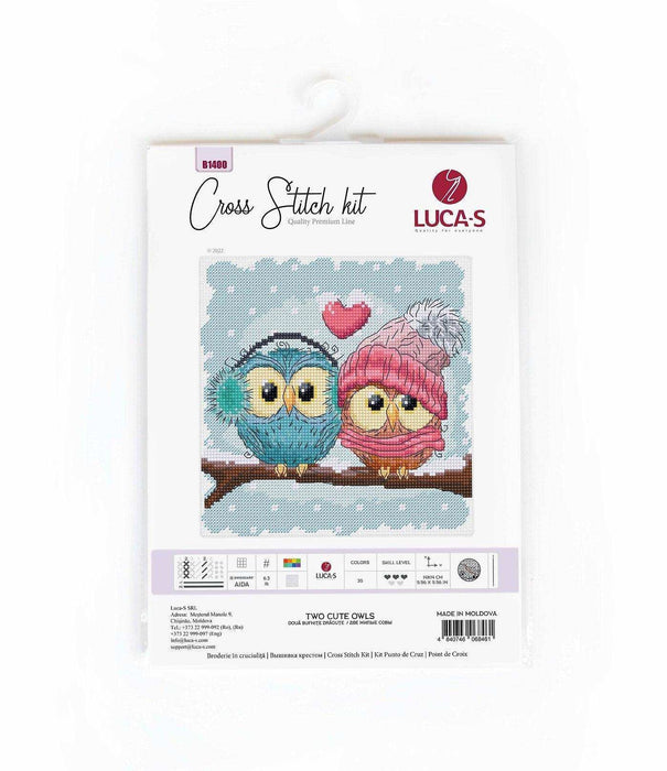 Cross Stitch Kit Luca-S - Two Cute Owls B1400 - Luca-S