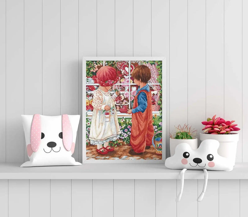 Cross Stitch Kit Luca-S - Valentine's Treasure, B2407 Cross Stitch Kits - HobbyJobby