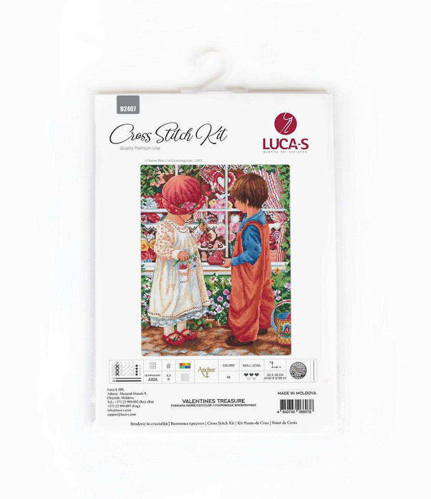 Cross Stitch Kit Luca-S - Valentine's Treasure, B2407 Cross Stitch Kits - HobbyJobby