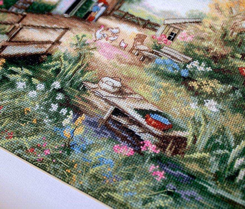 Cross Stitch Kit Luca-S - Village landscape, BU4011 - HobbyJobby