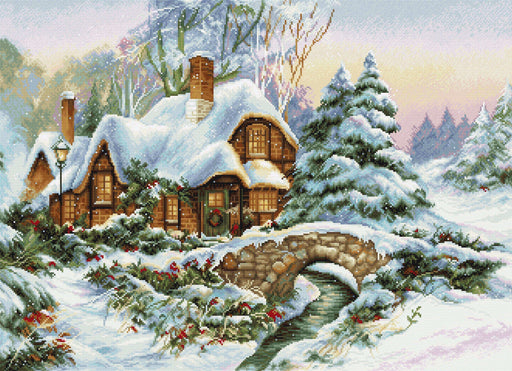 Cross Stitch Kit Luca-S - Winter landscape BU5001 Cross Stitch Kits - HobbyJobby