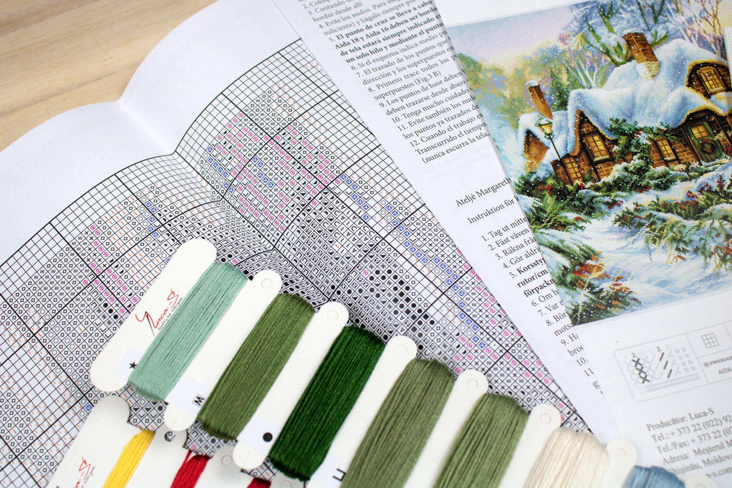 Cross Stitch Kit Luca-S - Winter landscape BU5001 Cross Stitch Kits - HobbyJobby