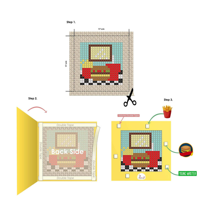 Cross Stitch Kit Luca-S - X02 Mcdonald’s Cross Stitch Kits - HobbyJobby