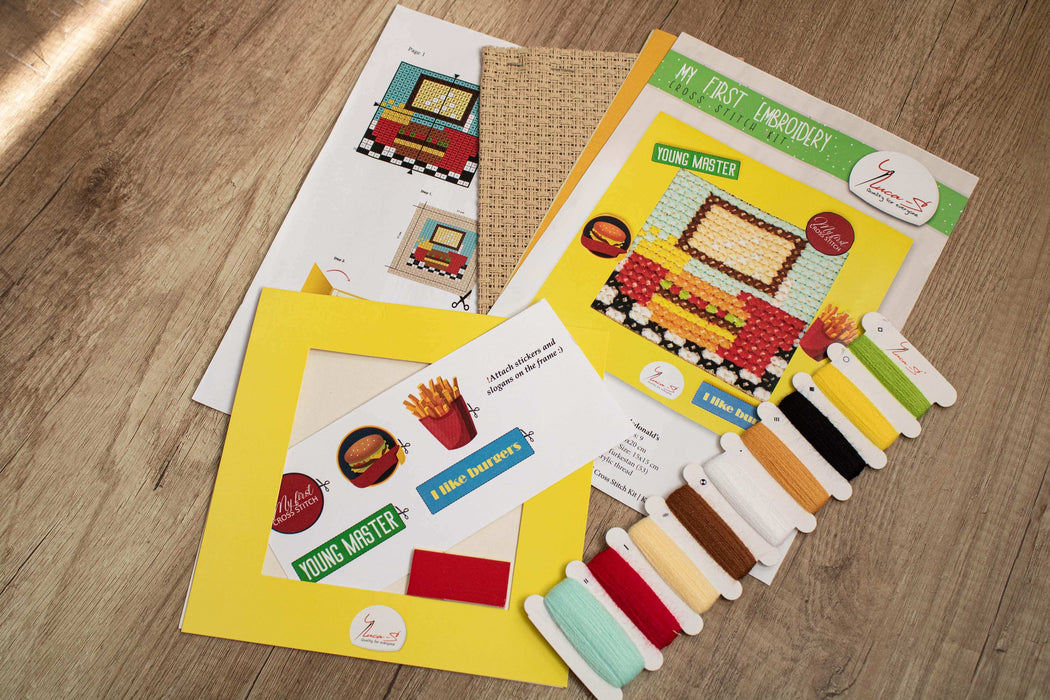 Cross Stitch Kit Luca-S - X02 Mcdonald’s Cross Stitch Kits - HobbyJobby