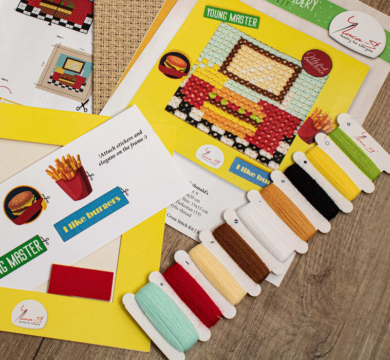 Cross Stitch Kit Luca-S - X02 Mcdonald’s Cross Stitch Kits - HobbyJobby