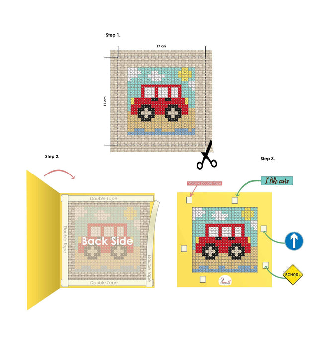 Cross Stitch Kit Luca-S - X04 Car Cross Stitch Kits - HobbyJobby