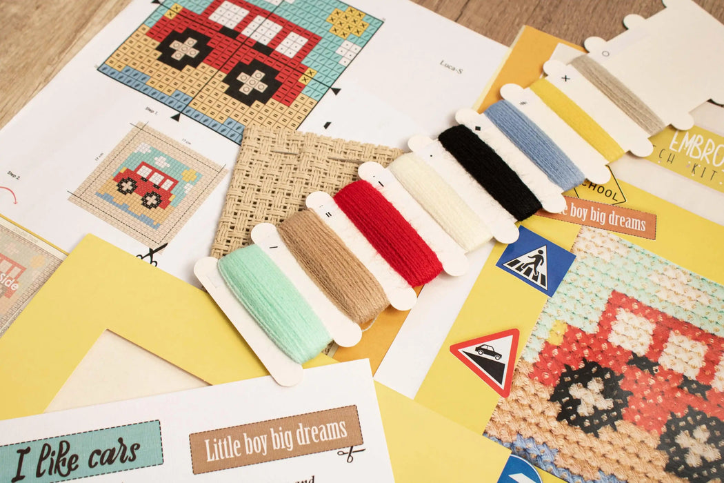 Cross Stitch Kit Luca-S - X04 Car Cross Stitch Kits - HobbyJobby