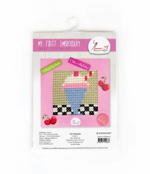 Cross Stitch Kit Luca-S - X07 Milksheik Cross Stitch Kits - HobbyJobby
