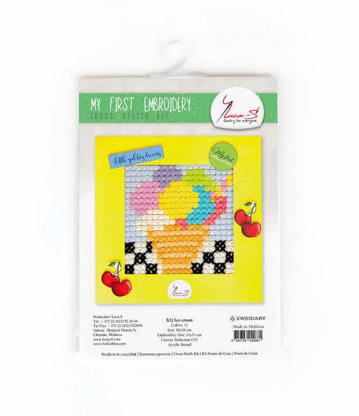 Cross Stitch Kit Luca-S - X12 Ice-cream Cross Stitch Kits - HobbyJobby
