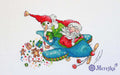 Cross Stitch Kit Merejka - Christmas Flight, K-113 Cross Stitch Kits - HobbyJobby