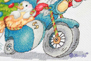 Cross Stitch Kit Merejka - Christmas Racing, K-121 Cross Stitch Kits - HobbyJobby