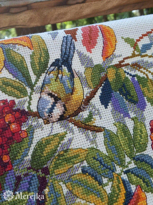 Cross Stitch Kit Merejka - Colorful Rowan, K-151 Cross Stitch Kits - HobbyJobby