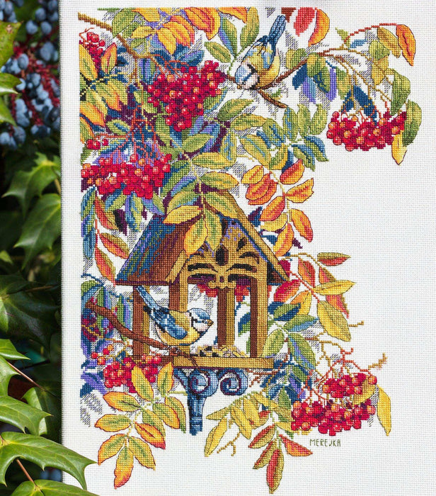 Cross Stitch Kit Merejka - Colorful Rowan, K-151 Cross Stitch Kits - HobbyJobby