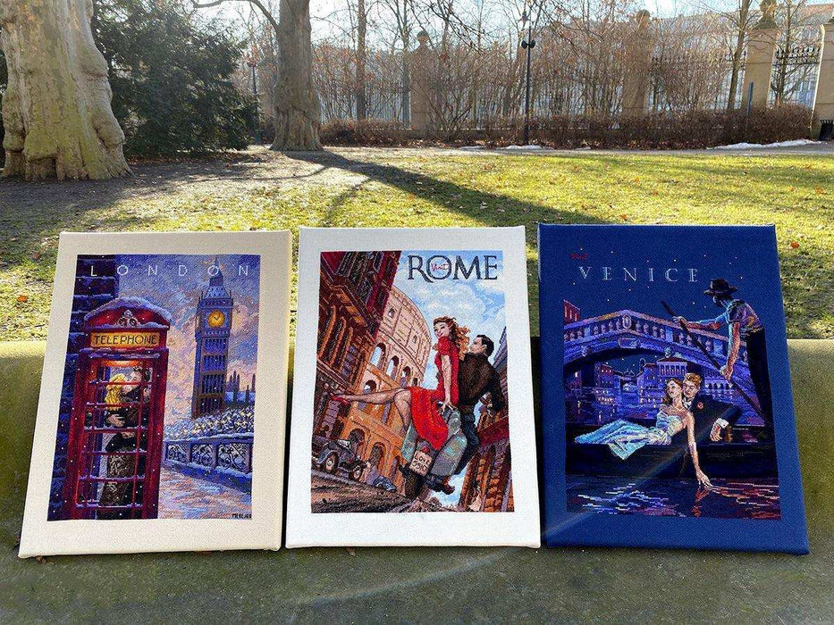 Cross Stitch Kit Merejka - Visit London, K-182 Cross Stitch Kits - HobbyJobby