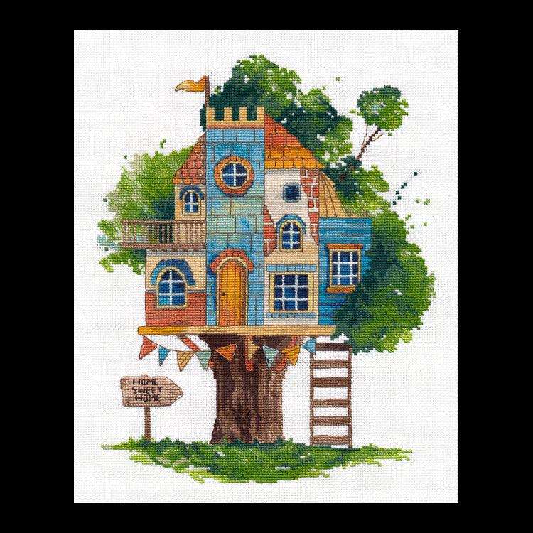 Cross Stitch Kit Oven - Alpine fairy tale, 1520 Oven Cross Stitch Kits - HobbyJobby