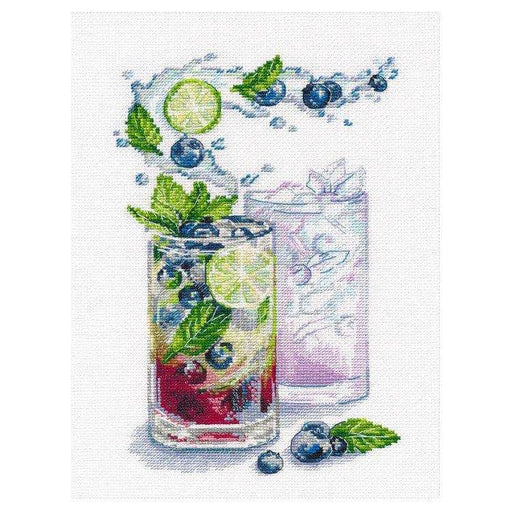 Cross Stitch Kit Oven - Blueberry cocktail Oven Cross Stitch Kits - HobbyJobby