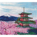 Cross Stitch Kit Oven - Chureito Pagoda, S1366 Oven Cross Stitch Kits - HobbyJobby