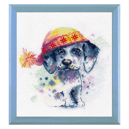 Cross Stitch Kit Oven - Cute Puppy, S1023 Oven Cross Stitch Kits - HobbyJobby