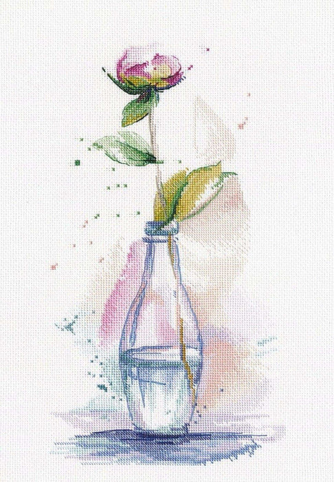 Cross Stitch Kit Oven - Graceful peony Oven Cross Stitch Kits - HobbyJobby
