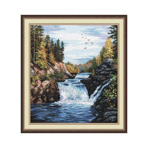 Cross Stitch Kit Oven - Kivach Falls, S560 Oven Cross Stitch Kits - HobbyJobby