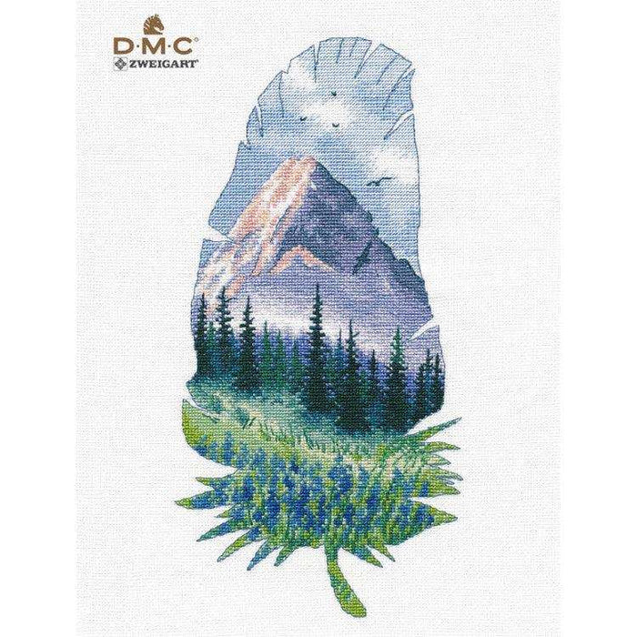 Cross Stitch Kit Oven - Mountain landscape-nr2 Oven Cross Stitch Kits - HobbyJobby