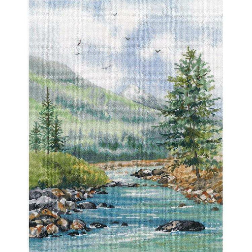 Cross Stitch Kit Oven - MOUNTAIN RIVER, 1548 Oven Cross Stitch Kits - HobbyJobby